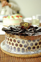 Mousse Cake with Biscuit Joconde